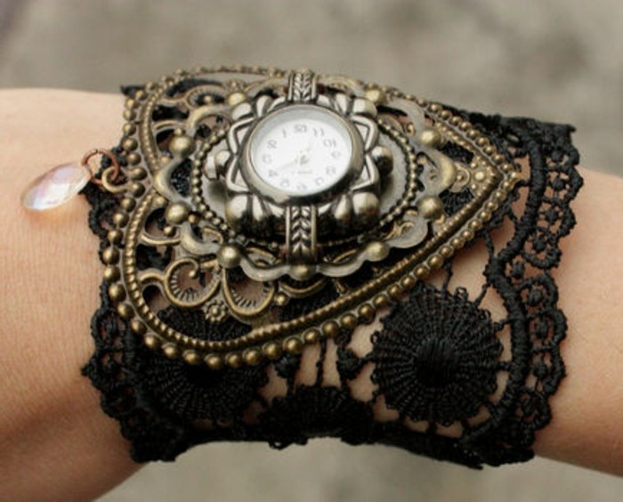une fantaisie steampunk-montre-bracelet