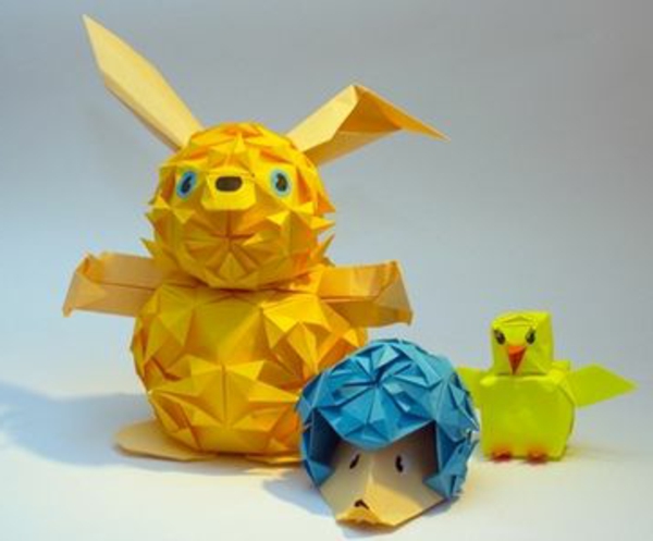 simple-craft-ideas-cool-paper-animals - con diferentes tamaños