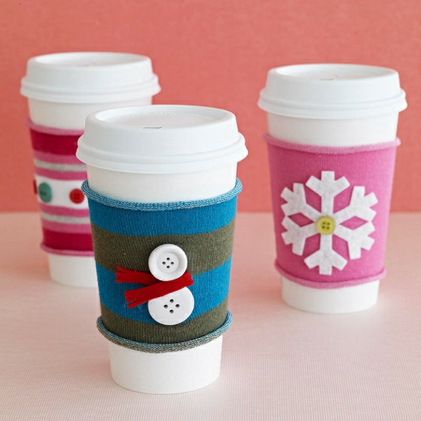 simple-craft-ideas-cups-with-christmas-motives - fondo en color rosado