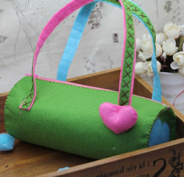 jednostavne zanate-ideje-malo-šarene-vrećice-plave ružičaste i zelene boje