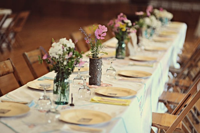 jednostavan i jeftin organizirati tischdeko odluka DIY-wedding-