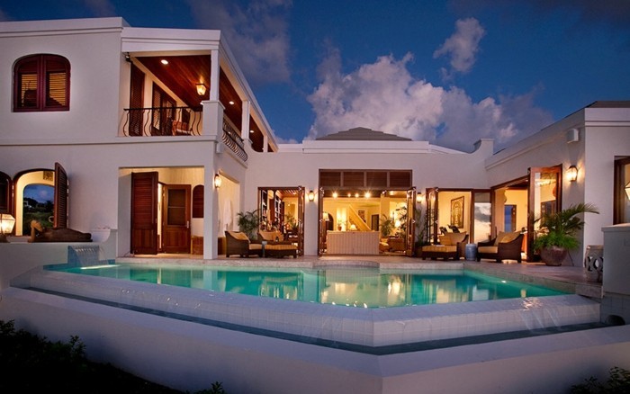 къща-продажба-лукс-дизайн-модерен дизайн на дома-с-басейн