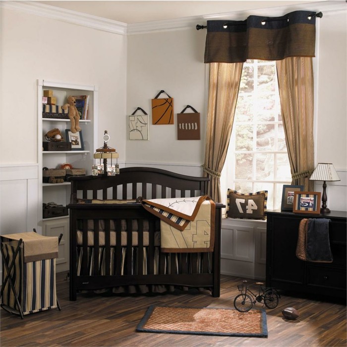 единични дървени креватчета-бебе стая-за-млада-Оборудвайте