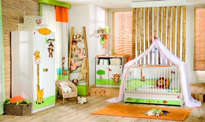 уникален дизайн-babyroom цвят цвят-красив-бебешки легла