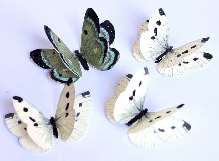 Elegáns-pillangók-diy kézműves ötletek-from-papír