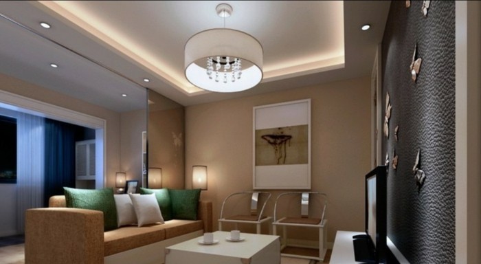 elegantna soba-dizajn s modernom sobi stropa