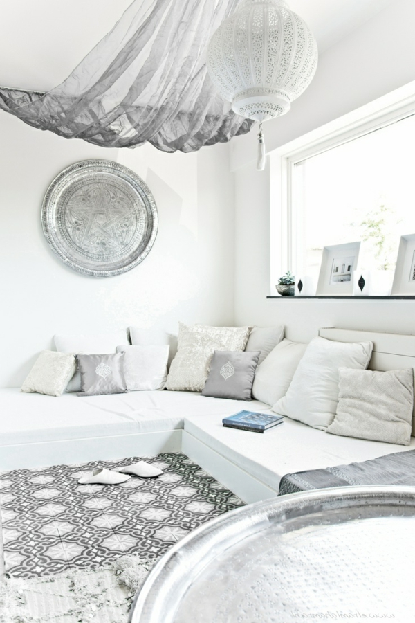 azulejos de estilo marroquí elegante sala de estar