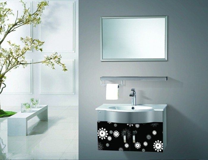 елегантен-баня-с-мивка-шкаф под-под-черен цвят