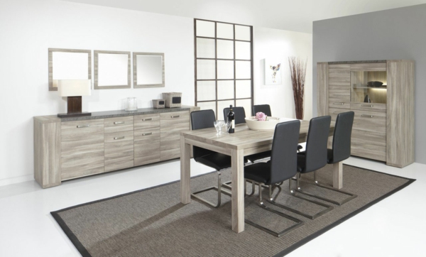 elegante comedor-sala de muebles configuración sillas de comedor mesa de comedor-design-Ideas