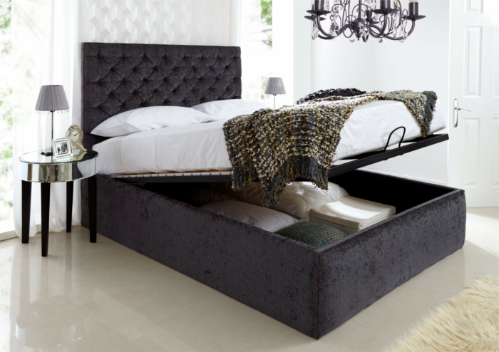 elegantti-malli-pehmustettu sänky-with-hengen box-modernia suunnittelua