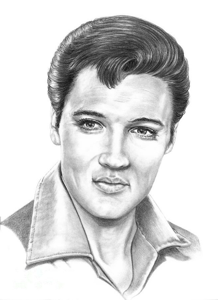 Elvis Presley--crtanje-rockabilly-frizure-50-godina-style-za-muškarci
