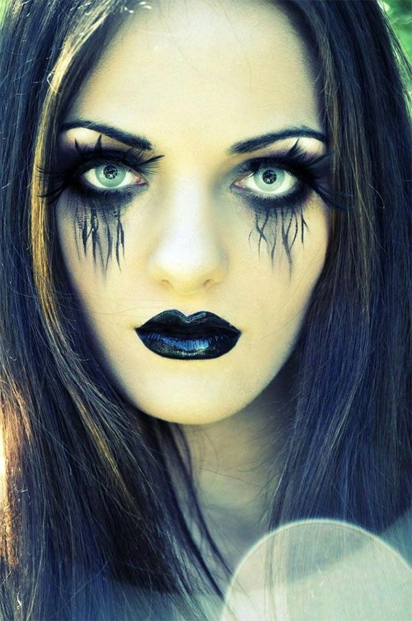 zastrašujući-Gesciht Halloween Makeup Ideje