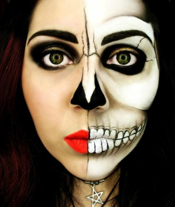 zastrašujuće Halloween make-up ideje za Halloween party