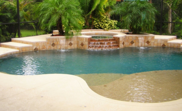 diseño increíble piscina del jardín idea-para-el-jardín