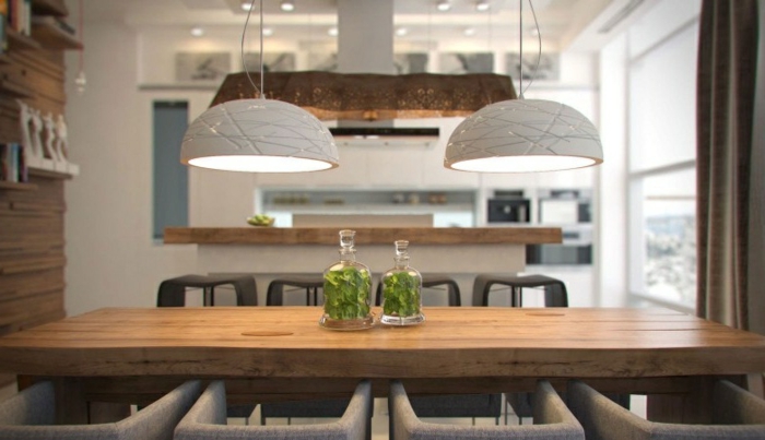 lámparas de mesa de comedor-diseño super-creativo-interior