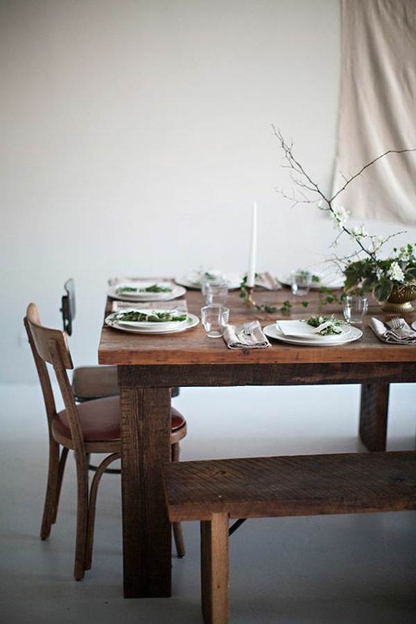 comedor - ideas de campo de estilo-comedor mesa de comedor sillas-vintage-diseño