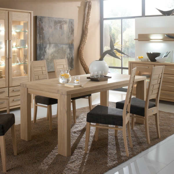 salle à manger design-tables en bois