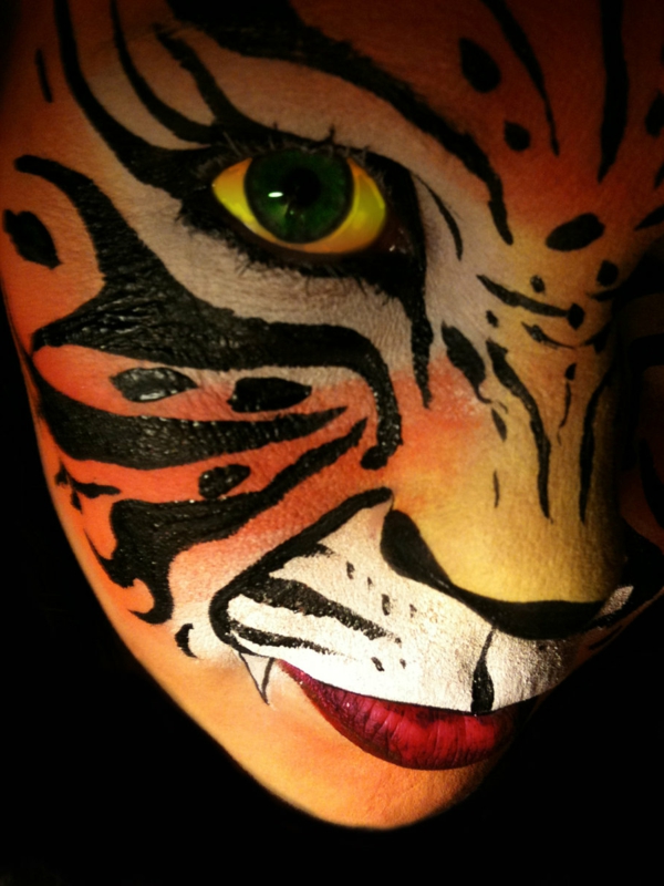 -Tigre extravagant-maquillage