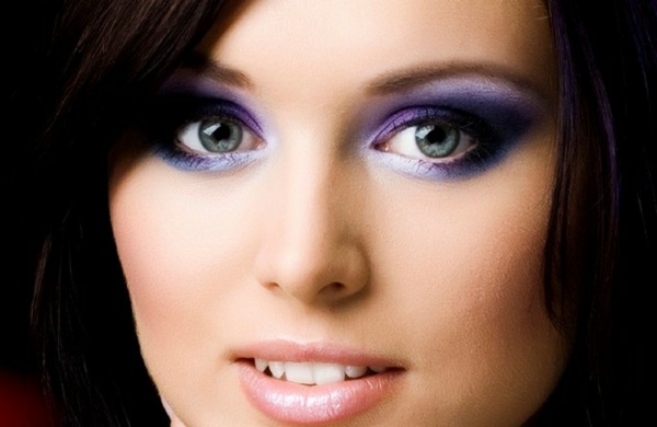 šminka oka - ljubičaste sheme boja