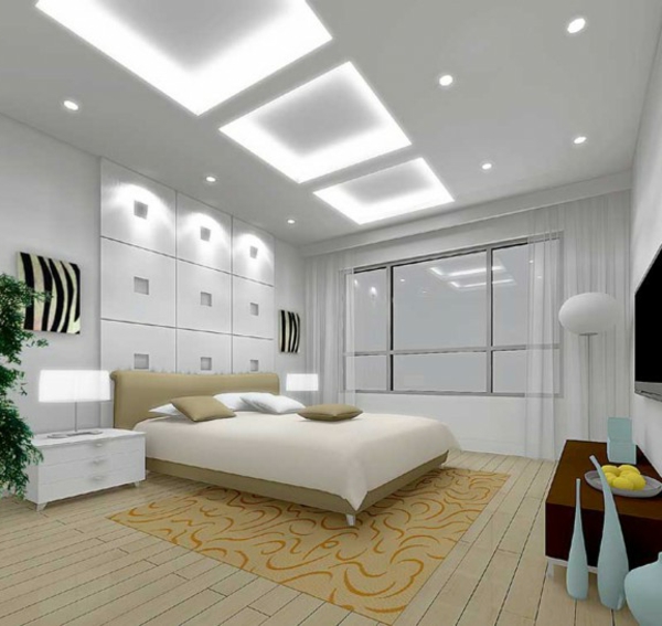 תאורה לתקרה פנטסטית בחדר השינה