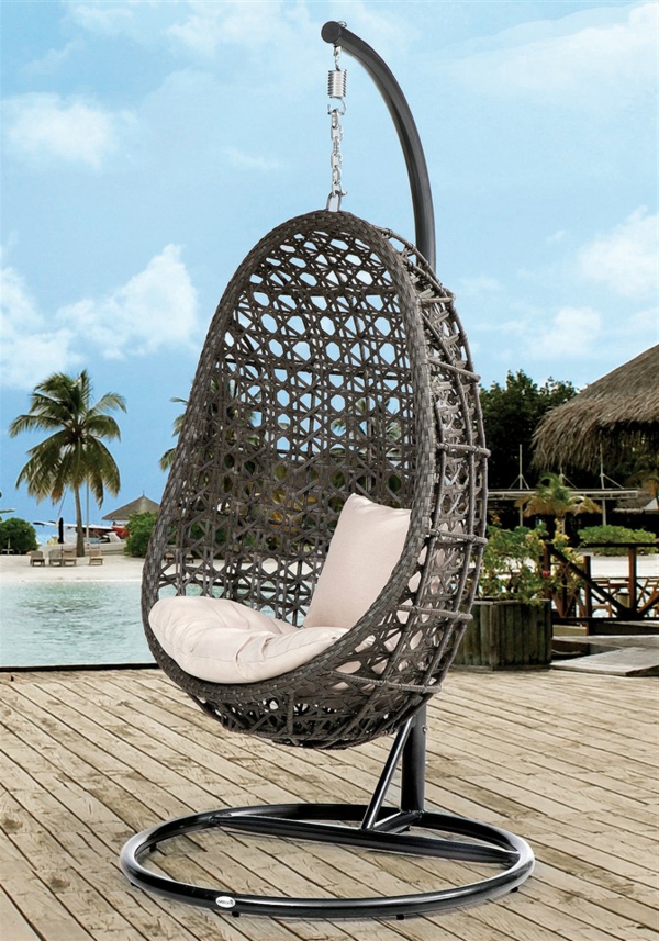 фантастичен кошница виси стол-по-най-плажа