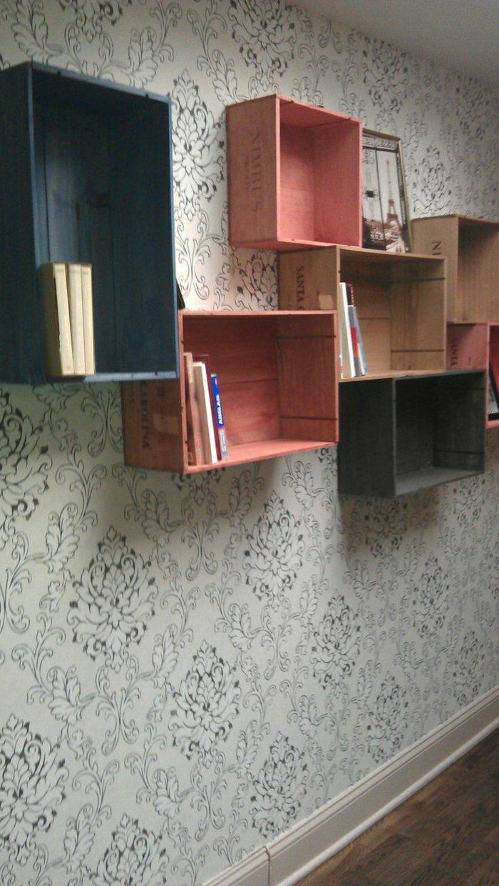 armarios-madera de color-tartárico estanterías