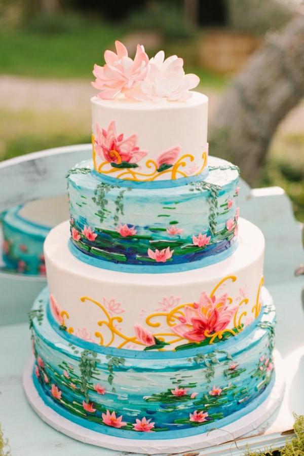 очарователно-пай-ред-красив-пай торти декорират-баници-снимки