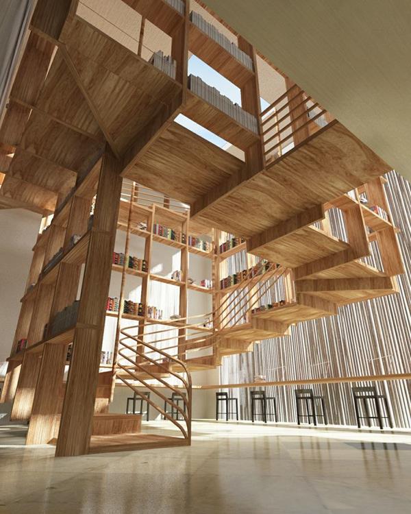 Ideas-para-un-moderno-escalera interior faszinierendee