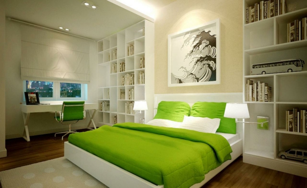 feng-shui-bedroom-πράσινο-κρεβάτι