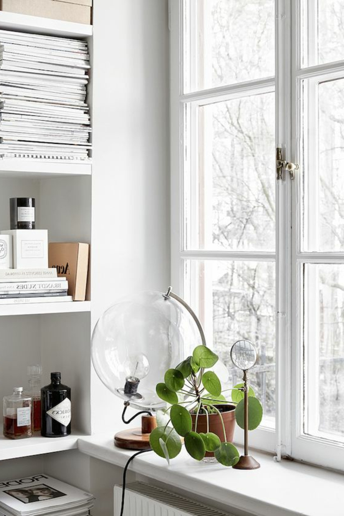 decoupage windowsill lampes flowerpot rangement à la fenêtre
