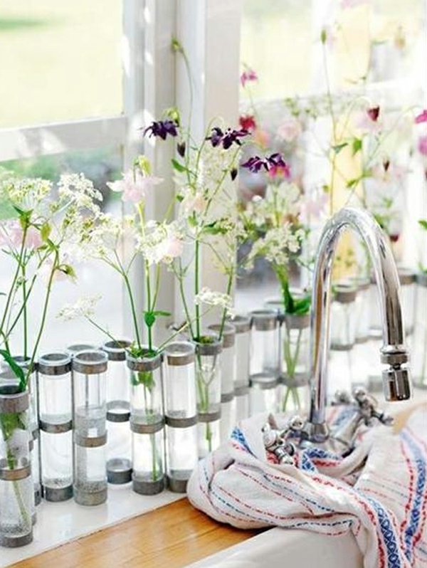 διακόσμηση-για-την-κουζίνα - τρυφερά λουλούδια