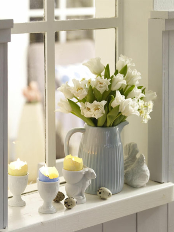 вази Fensterdeko-пролет-ярко цвете-in-