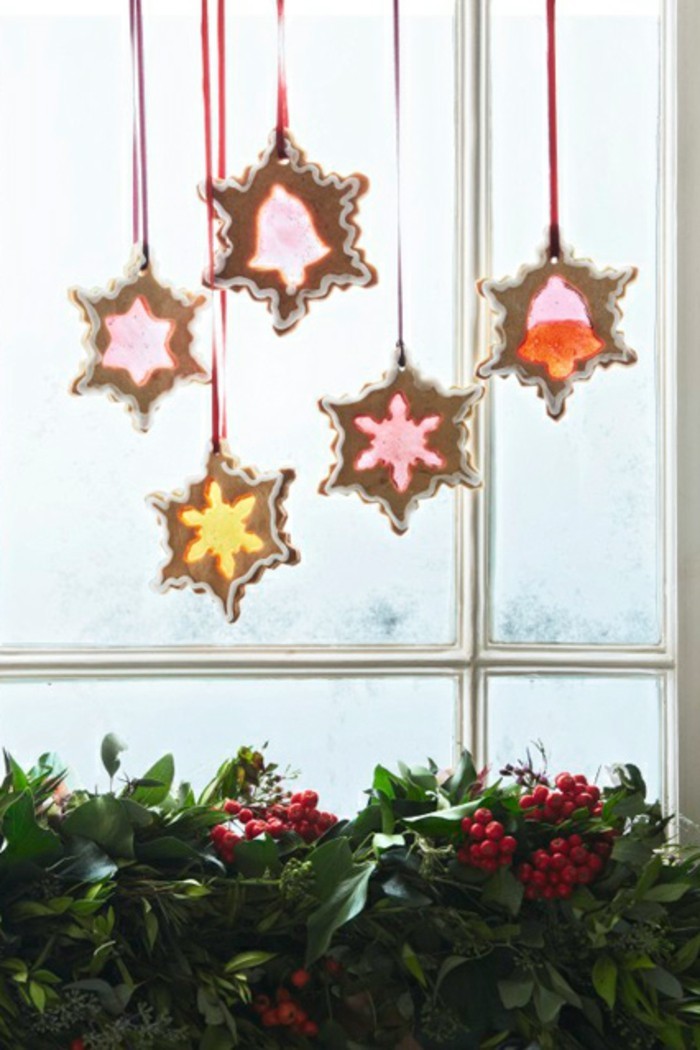 Fensterdeko-božić-Tinker-elegantna Privjesak-zvijezde