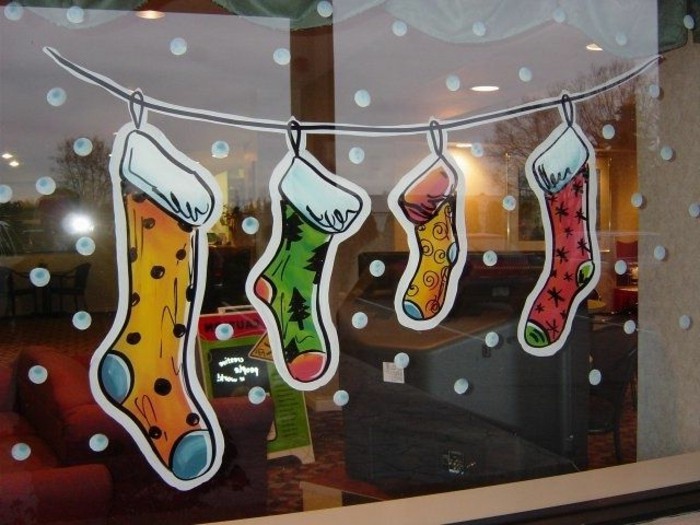 Fensterdeko za božić-cool-božićne čizme