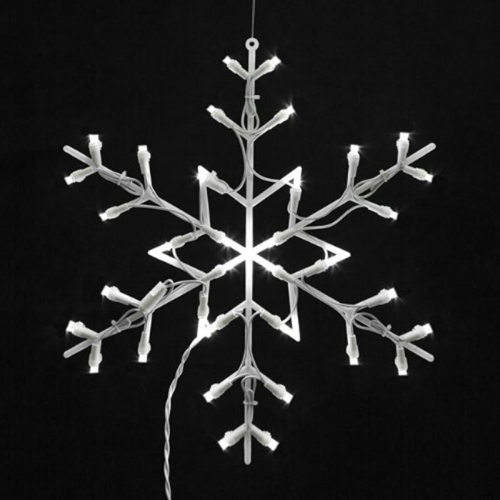 Fensterdeko-to-Χριστούγεννα-a-λάμπει, νιφάδα χιονιού