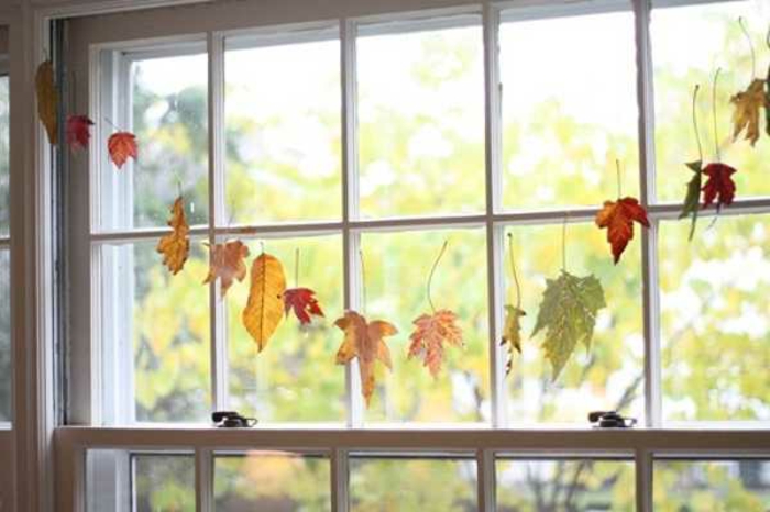 Elementos Colgante-Fensterdeko-a otoño