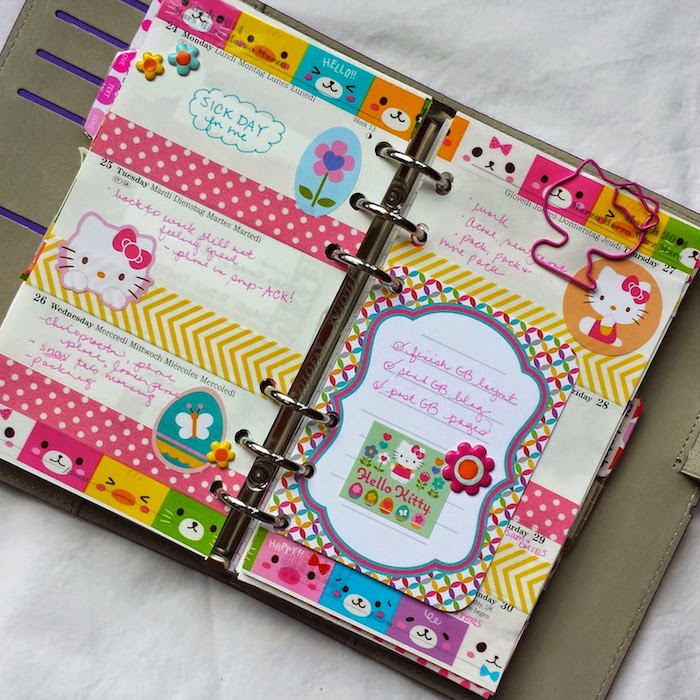 Hello Kitty notebook - díszítsen mindent Hello Kitty Filofax körül