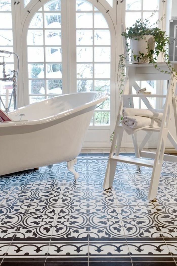 azulejos de baño retro azulejos en patrones