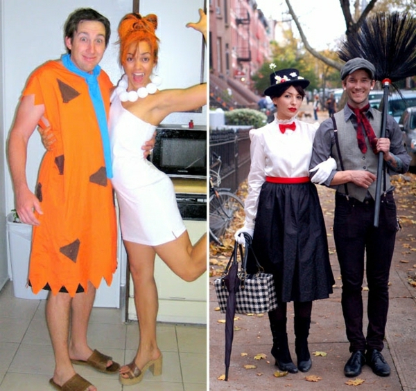 Семейство Флинстоун-Хелоуин костюми и за двойки
