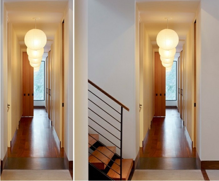 коридор-примери-кръгли лампи-много врати и две гледни точки