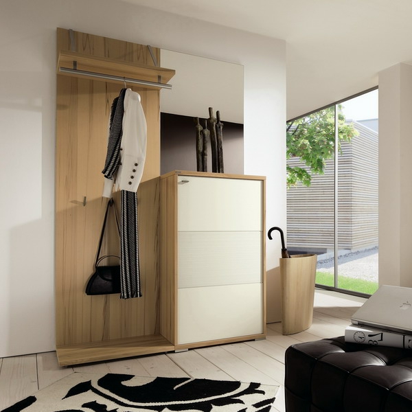 pasillo muebles-de-madera-con-moderno diseño
