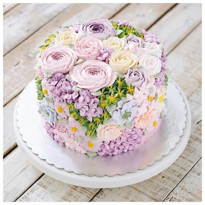 Motif торта идея за пролетта и великденската декорация фондан цветя