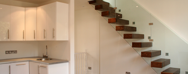 építeni üveg korlát nélküli lebegőpontos tok Lépcső- házak