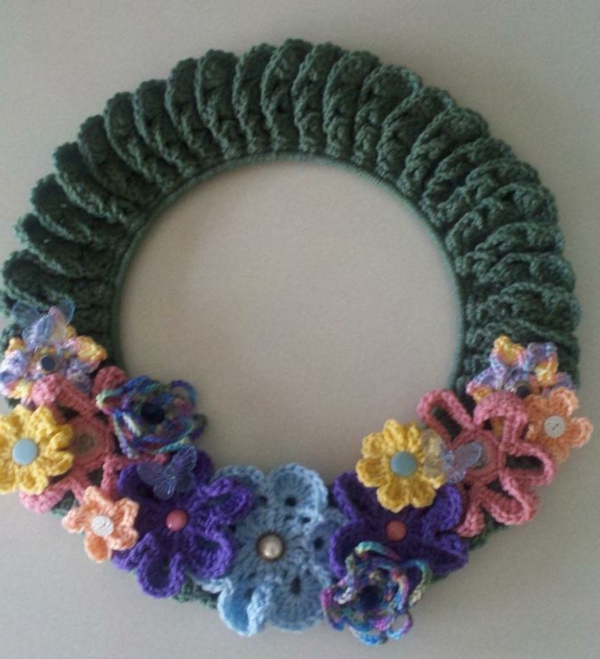 crochet florets - спиращ дъха венец