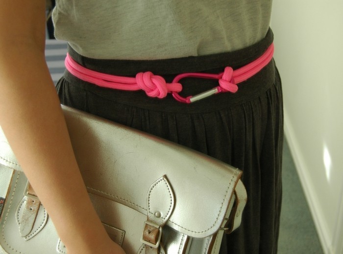 cinturón de hebilla de bricolaje-make-out-rosa-rope-a-equipo del deporte
