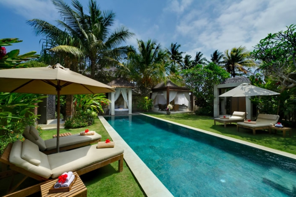 garden-pool-palm-environment - sombrillas modernas