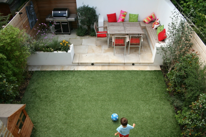 gartengestaltung-حدائق صغيرة والأخضر والعشب