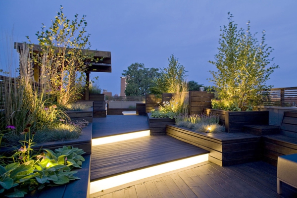 Garden светлинни идеи-градина-дизайн-градина-дизайн-съвременна градина стълби