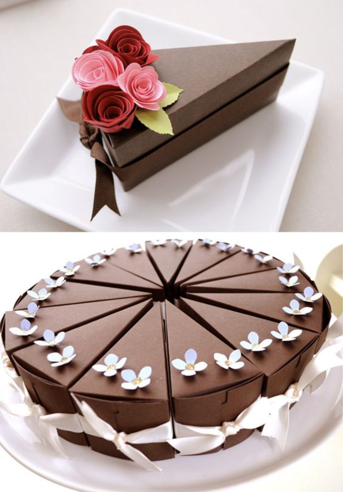 párt kedvezmények, csomagolás, torta, csokoládé, virágok, doboz, darab, rózsa