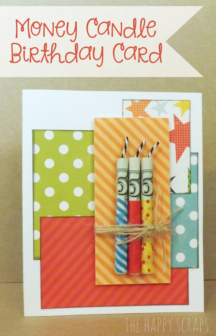 Készítsen születésnapi kártyát gyertya bankjegyekkel, remek ötleteket az ajándékokhoz, születésnapi ajándékot